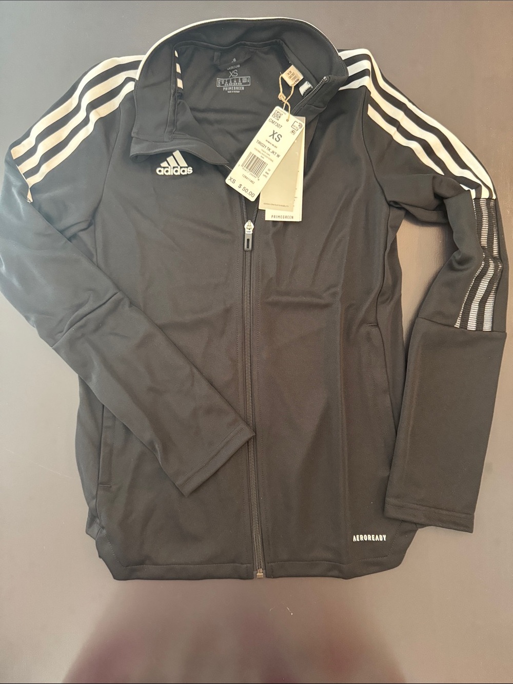 NWT Adidas women’s tiro 21 track jacket – black white size XS